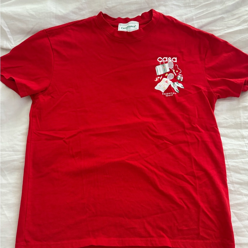 Casablanca Red Graphic T-Shirt